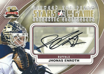 ITG Stars of The Game GoalieGraphs Autograph