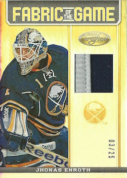Certified Fabric of the game mirror gold Jhonas Enroth