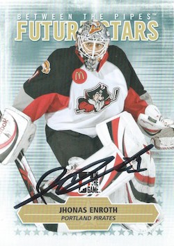 ITG Between The Pipes Future Stars Autograph Jhonas Enroth