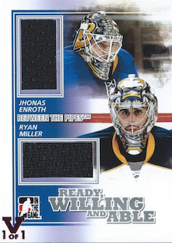 10-11 ITG Between The Pipes Ready Willing And Able Silver Enroth Miller 15-16 Final Vault Stamp Pink