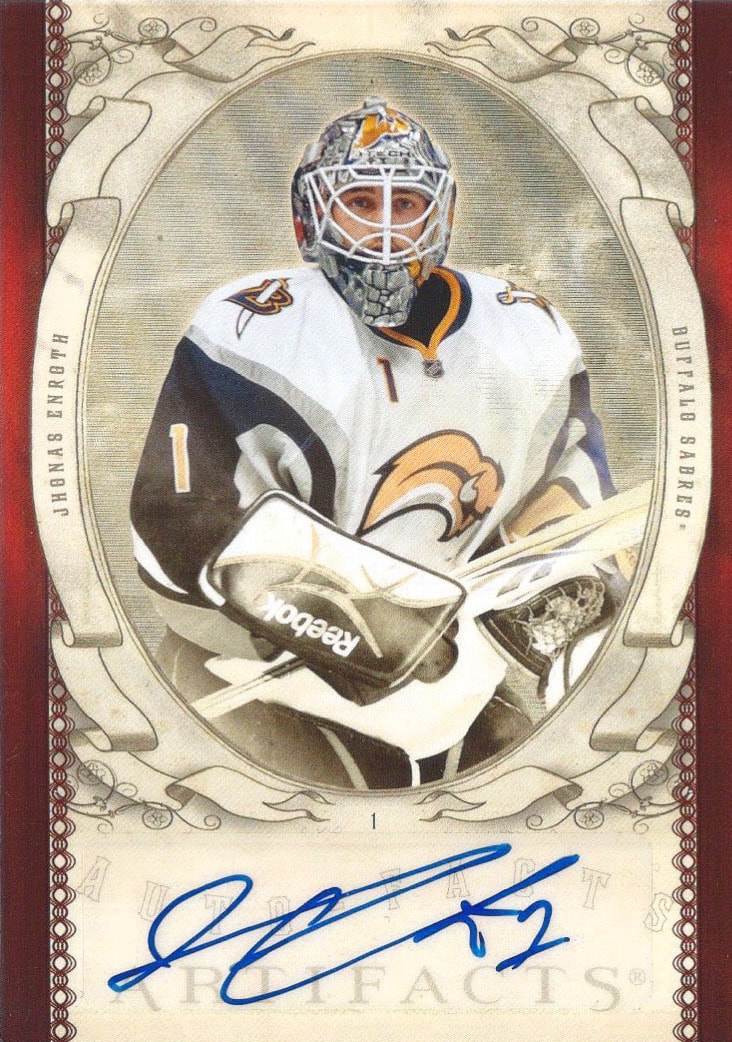 2010-11 Upper Deck Artifacts Autographed card Enroth