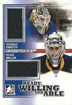 ITG Between The Pipes Ready Willing And Able Black Enroth Miller