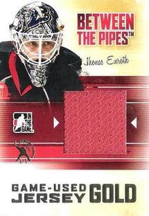 ITG Between The Pipes Game-Used Jersey Gold 2011 Toronto Spring Expo Show Stamp 1/1