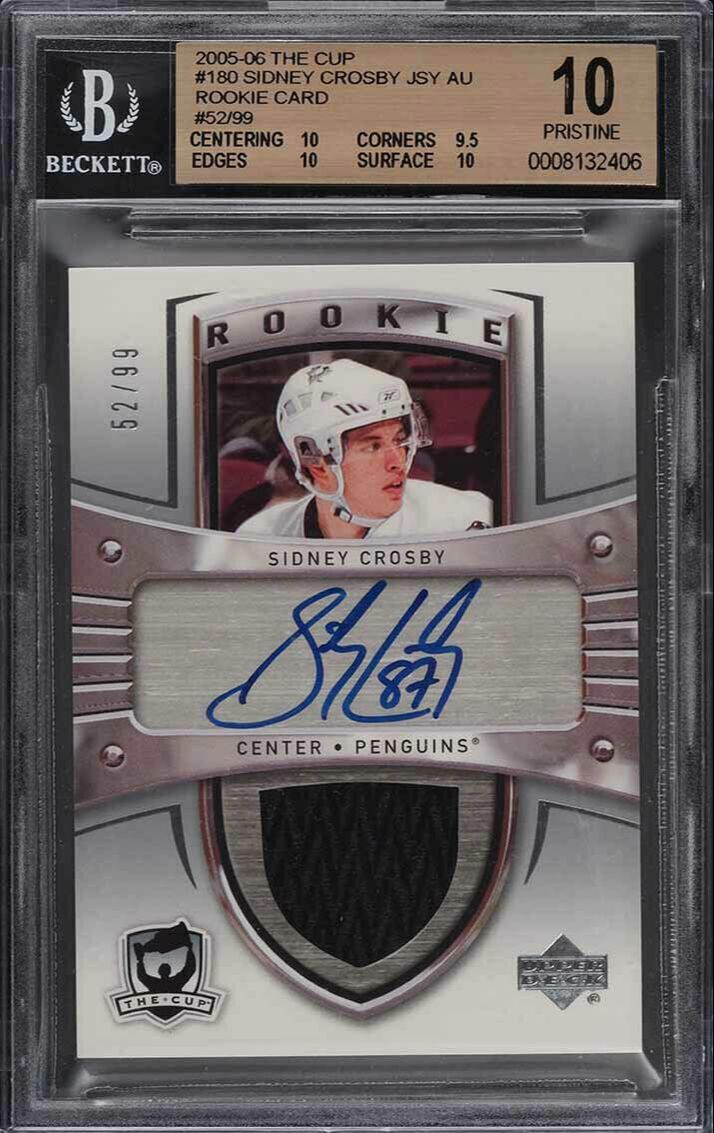 Sidney Crosby 05-06 Upper Deck The Cup Rookie Patch Auto RPA /99