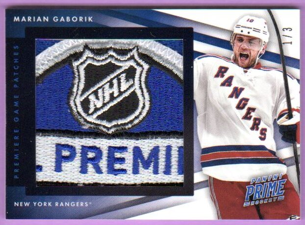 Marian Gaborik Panini NHL Patch card.
