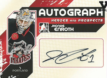 10-11 ITG Heroes And Prospects Autograph 15-16 ITG Final Vault Black Stamp