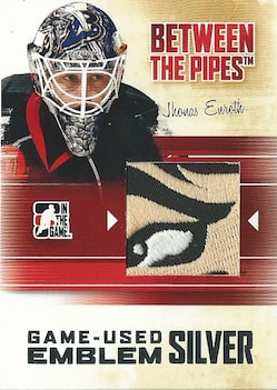 ITG Between The Pipes Game-Used Emblem Silver /3