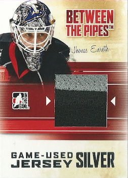 ITG Between The Pipes Game-Used Jersey Silver /30