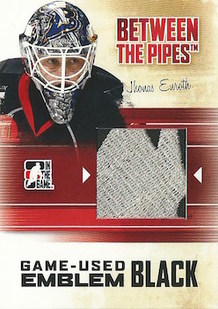 ITG Between The Pipes Game-Used Emblem Black /6