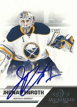 10-11 Panini All Goalies autographed by Jhonas Enroth