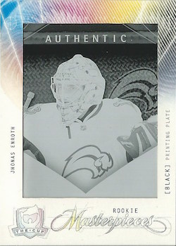 Upper Deck The Cup Rookie Masterpieces SP Game-Used Black Printing Plate 1/1
