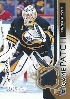 Upper Deck Game Jersey Patch - Enroth