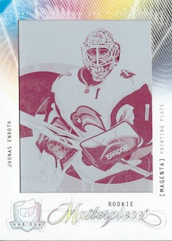 Upper Deck The Cup Rookie Masterpieces UD Ice Premieres Magenta Printing Plate 1/1 Enroth